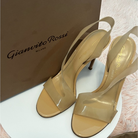 GIANVITO ROSSI Metropolis slingback heel sandals - Picture 1 of 7